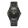 Thumbnail Image 1 of Men's Bulova Modern Black Dial Watch in Black Ion-Plated Stainless Steel (Model 98A313)
