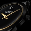 Thumbnail Image 4 of Men's Bulova Modern Black Dial Watch in Black Ion-Plated Stainless Steel (Model 98A313)