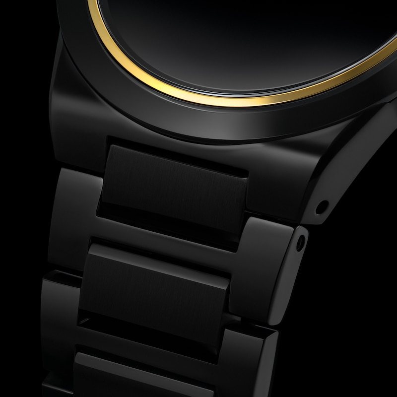 Main Image 5 of Men's Bulova Modern Black Dial Watch in Black Ion-Plated Stainless Steel (Model 98A313)