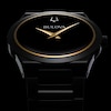 Thumbnail Image 8 of Men's Bulova Modern Black Dial Watch in Black Ion-Plated Stainless Steel (Model 98A313)