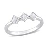Thumbnail Image 1 of 0.24 CT. T.W. Princess-Cut Diamond Tilted Three-Stone Ring