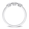 Thumbnail Image 5 of 0.24 CT. T.W. Princess-Cut Diamond Tilted Three-Stone Ring