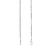 2.5mm Fold-Over Heart Link Bracelet in Solid 10K White Gold - 7.25"