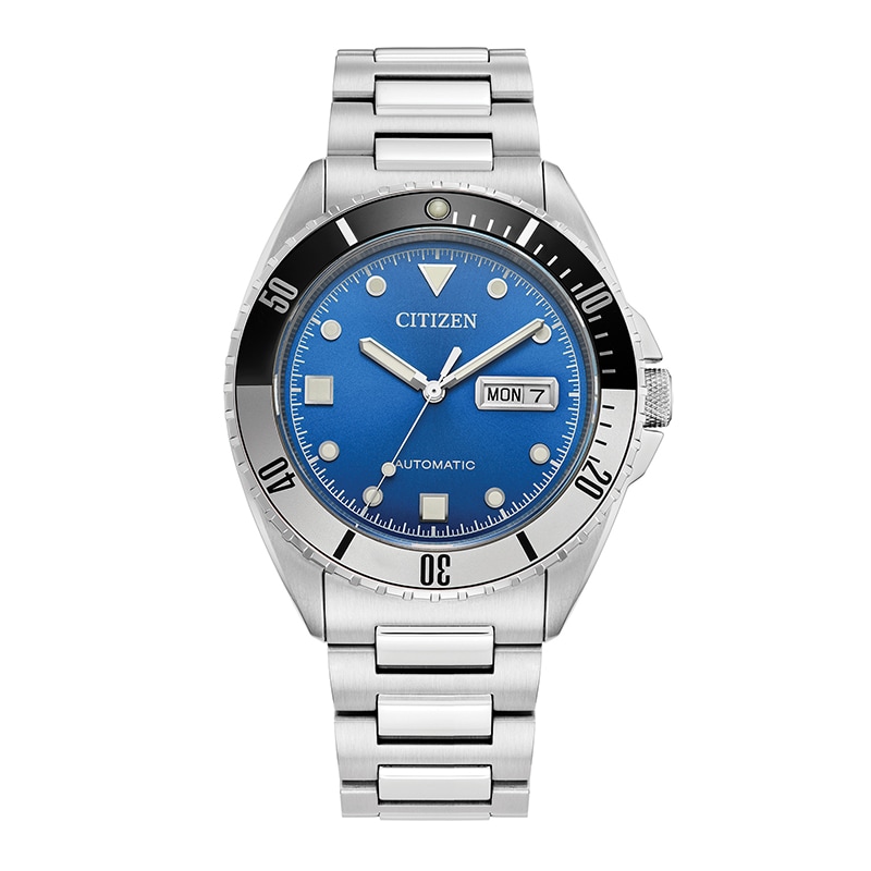 Men's Citizen Sport Automatic Dark Blue Dial Watch in Stainless Steel (Model: NH7531-52M)
