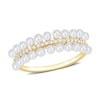 Thumbnail Image 1 of 2.0-2.5mm Freshwater Cultured Pearl and 0.11 CT. T.W. Diamond Ring in 10K Gold