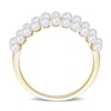 Thumbnail Image 4 of 2.0-2.5mm Freshwater Cultured Pearl and 0.11 CT. T.W. Diamond Ring in 10K Gold