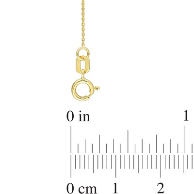 3.5-4.0mm Freshwater Cultured Pearl Dangle Station Necklace in 10K Gold – 18”