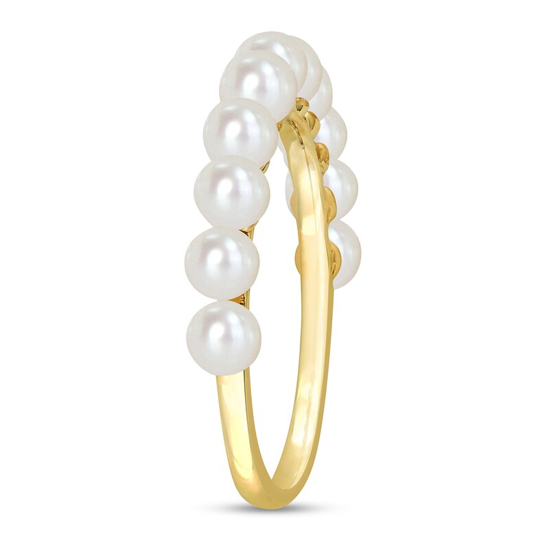 Main Image 2 of 3.0-3.5mm Freshwater Cultured Pearl Band in 14K Gold