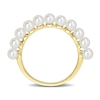 Thumbnail Image 3 of 3.0-3.5mm Freshwater Cultured Pearl Band in 14K Gold