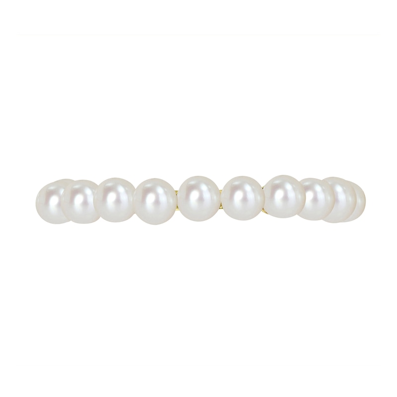 Main Image 4 of 3.0-3.5mm Freshwater Cultured Pearl Band in 14K Gold