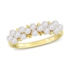 Thumbnail Image 1 of 2.0-2.5mm Freshwater Cultured Pearl Cluster Band in 14K Gold