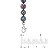 Thumbnail Image 3 of Men’s 7.0-7.5mm Black Cultured Pearl and 0.30 CT. T.W. Black Diamond Helm and Anchor Necklace in Sterling Silver-21”