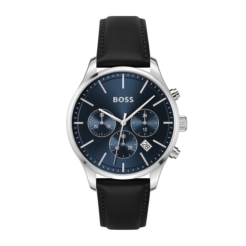 BOSS Avery Chronograph Men’s Watch with Dark Blue Dial (Model: 1514156)|Peoples Jewellers