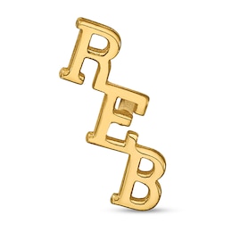 Stacked Letters Tie Tack (3 Initials)