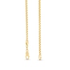 Thumbnail Image 3 of 2.5mm Rounded Box Chain Necklace in Hollow 10K Gold - 22”