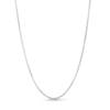 Thumbnail Image 1 of 1.3mm Diamond-Cut Box Chain Necklace in Solid 10K White Gold - 20”