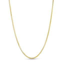 1.3mm Diamond-Cut Box Chain Necklace in Solid 10K Gold - 20"
