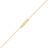 Thumbnail Image 1 of Cursive "mama" Cable Chain Bracelet in 10K Gold - 7.25"