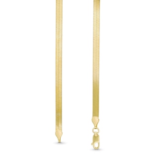 4.0mm Herringbone Chain Necklace in Solid 10K Gold - 18"