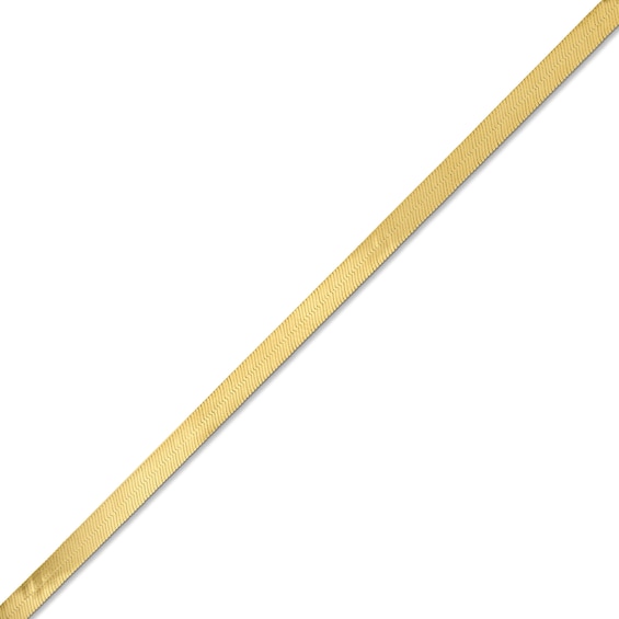 3.0mm Herringbone Chain Bracelet in Solid 10K Gold - 7.25"