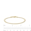 Thumbnail Image 4 of 3.0mm Herringbone Chain Bracelet in Solid 10K Gold - 7.25"
