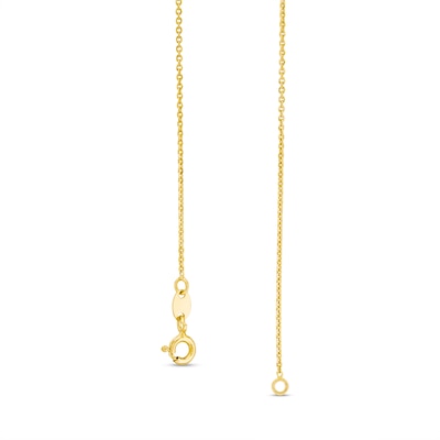 Glitter Clover Station Necklace in Solid 14K Gold