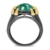 Thumbnail Image 3 of Men’s 11.0mm Malachite Dragon Claw Ring in Sterling Silver with Black Rhodium and Yellow Gold Plate