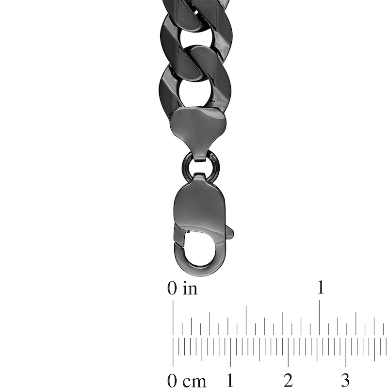 Main Image 3 of Men’s 7.0-7.5mm Freshwater Cultured Pearl & Cuban Curb Chain Necklace in Sterling Silver-22”