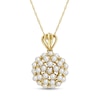 Thumbnail Image 1 of 2.0-3.0 Freshwater Cultured Pearl Cluster Pendant in 10K Gold-17”