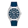 Thumbnail Image 1 of Men's Hugo Boss Walker Branded Silicone Strap Watch with Textured Blue Dial (Model: 1514139)