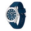 Thumbnail Image 2 of Men's Hugo Boss Walker Branded Silicone Strap Watch with Textured Blue Dial (Model: 1514139)