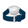 Thumbnail Image 3 of Men's Hugo Boss Walker Branded Silicone Strap Watch with Textured Blue Dial (Model: 1514139)