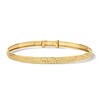 Thumbnail Image 1 of Child's Diamond-Cut Bangle Bracelet in 10K Gold – 6.0"