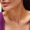 Thumbnail Image 2 of 1.35mm Dorica Singapore Chain Necklace in Solid 18K Two-Tone Gold - 16"