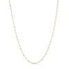 Thumbnail Image 1 of 1.35mm Dorica Singapore Chain Necklace in Solid 18K Two-Tone Gold - 18"
