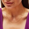 Thumbnail Image 2 of 1.35mm Dorica Singapore Chain Necklace in Solid 18K Two-Tone Gold - 18"