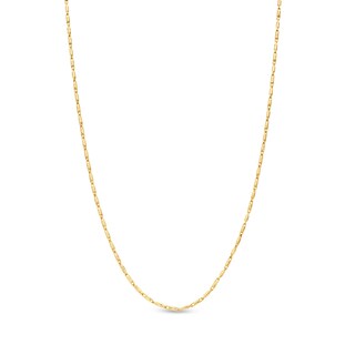 1.0mm Adjustable Lumacina Chain Necklace in Solid 14K Gold - 18"