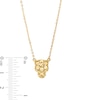 Thumbnail Image 4 of Diamond-Cut Panther Necklace in 14K Gold
