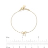 Thumbnail Image 2 of Child's Bow Bracelet in Solid 14K Gold - 5.5”
