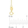 Thumbnail Image 4 of Octagon Malachite Beaded Frame Sideways Necklace in Sterling Silver with 18K Gold Plate - 17"
