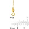 Thumbnail Image 4 of Octagon Tiger's Eye Beaded Frame Sideways Necklace in Sterling Silver with 18K Gold Plate - 17"
