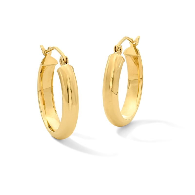 19.0mm Hoop Earrings in 14K Gold