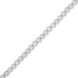 0.50 CT. T.W. Diamond Miracle Tennis Bracelet in Sterling Silver