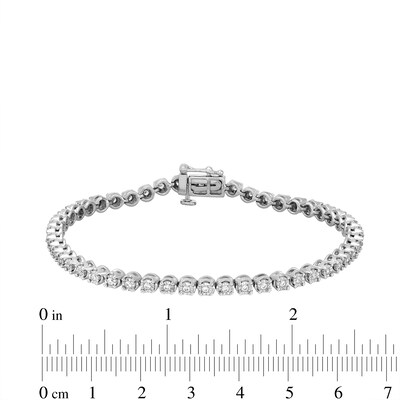 CT. T.W. Diamond Miracle Tennis Bracelet in Sterling Silver