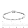 Thumbnail Image 4 of 0.25 CT. T.W. Diamond Miracle Tennis Bracelet in Sterling Silver