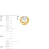 Thumbnail Image 3 of 0.30 CT. T.W. Multi-Diamond Swirl Circle Stud Earrings in 10K Gold