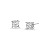 Thumbnail Image 1 of 0.50 CT. T.W. Certified Lab-Grown Diamond Miracle Frame Stud Earrings in 10K White Gold (F/SI2)
