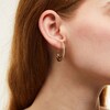 Thumbnail Image 2 of Unstoppable Love™ 1.00 CT. T.W. Certified Lab-Grown Diamond Hoop Earrings in 10K Gold (F/SI2)