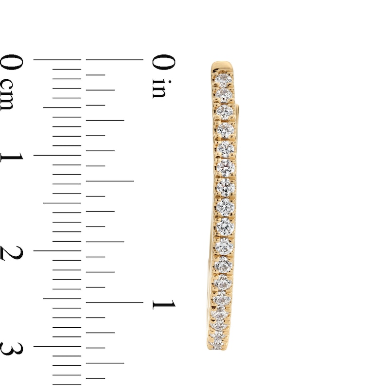 Unstoppable Love™ 1.00 CT. T.W. Certified Lab-Grown Diamond Hoop Earrings in 10K Gold (F/SI2