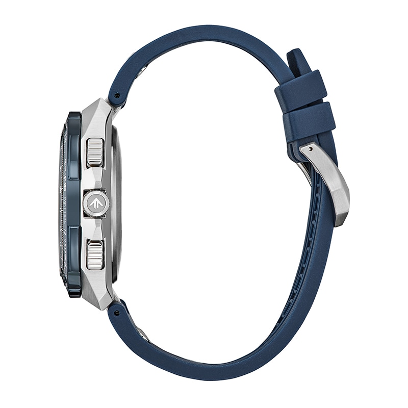 Men's Citizen Promaster Skyhawk A-T in Stainless Steel with Blue Silicone Strap (Model JY8156-00L)